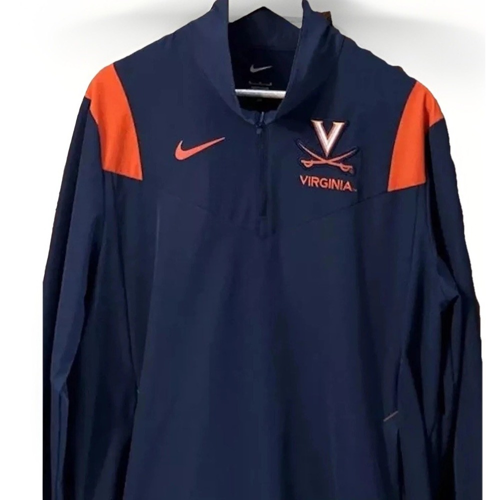 Mens Nike On Field University Of Virginia 1/4‎ Zip Pullover UVA Cavaliers Med